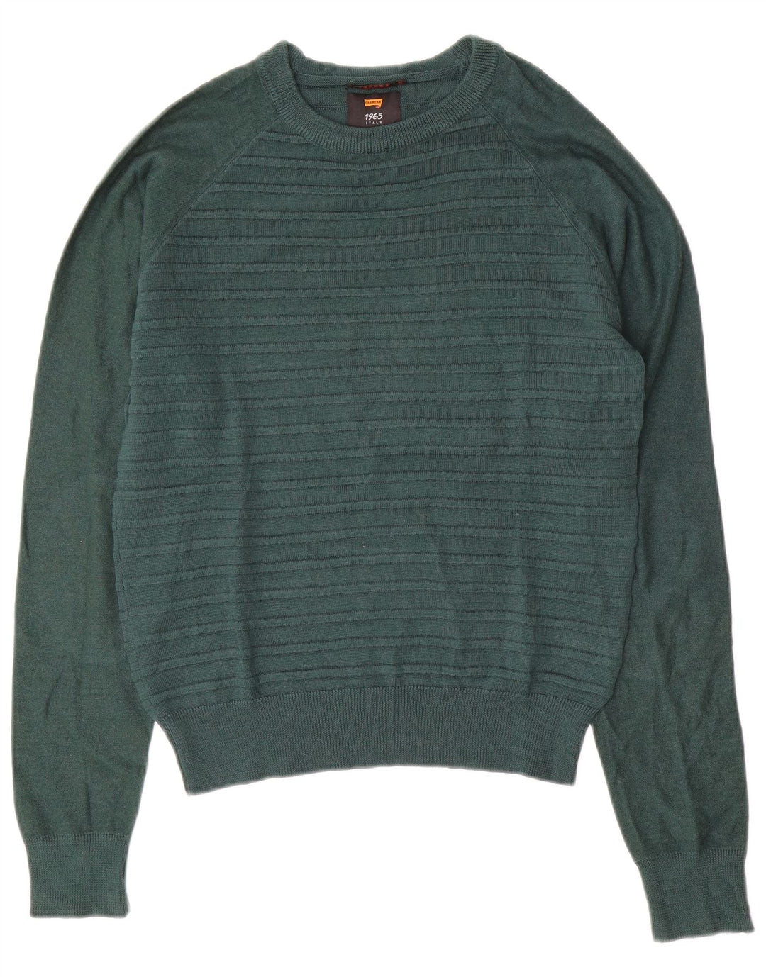 CARRERA Damen-Pullover mit U-Boot-Ausschnitt, UK 14, Mittelgrün gestreift