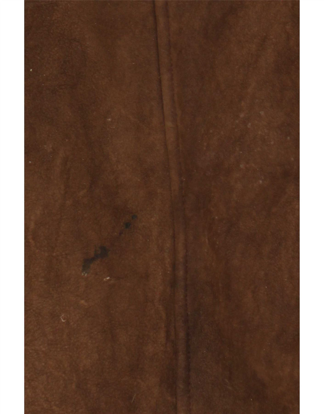 Vintage Damen Kapuzen-Shearling-Mantel UK 8 Small Brown