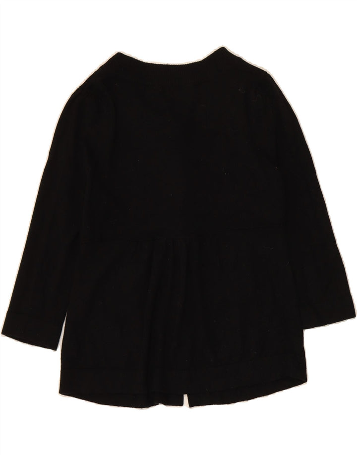 MARKS & SPENCER Womens 3/4 Sleeve Cardigan Sweater UK 10 Small Black Vintage Marks & Spencer and Second-Hand Marks & Spencer from Messina Hembry 