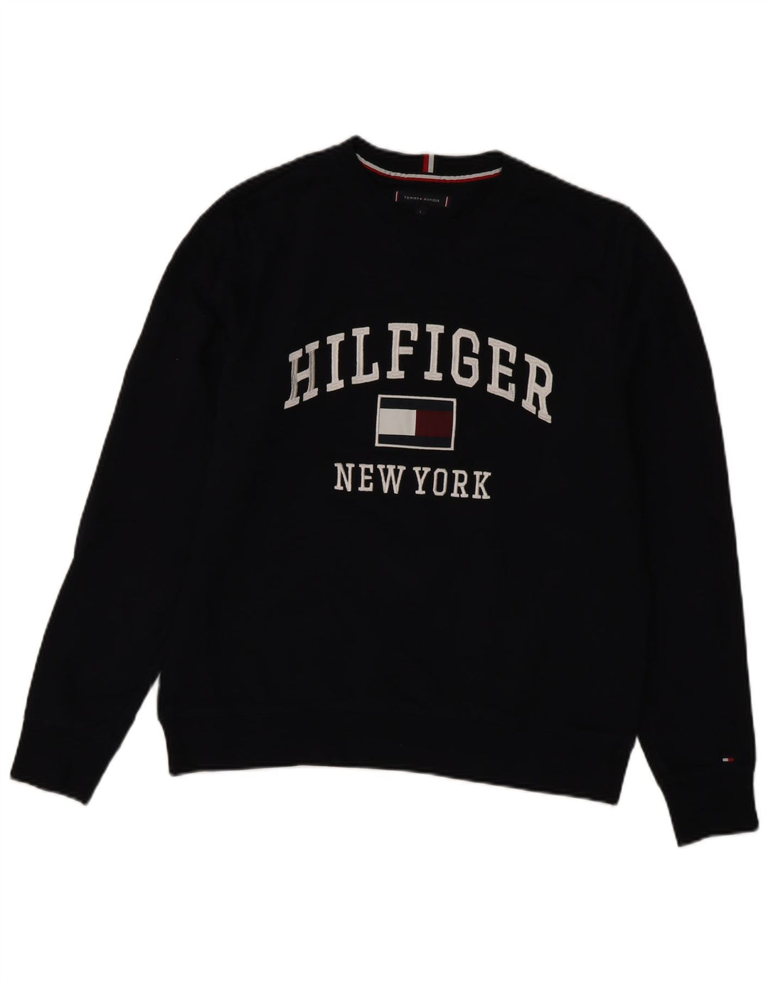 Tommy Hilfiger Herren-Sweatshirt mit Grafik, groß, marineblau, Baumwolle