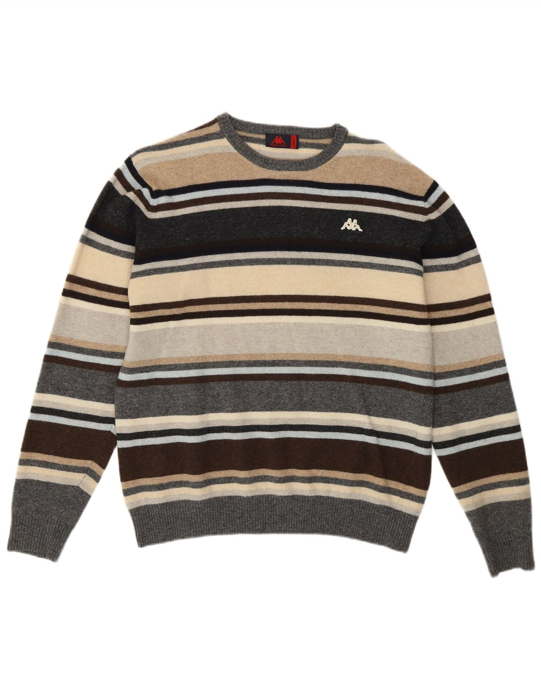 KAPPA Damen-Pullover mit Rundhalsausschnitt, Gr. 40, groß, mehrfarbig, gestreift