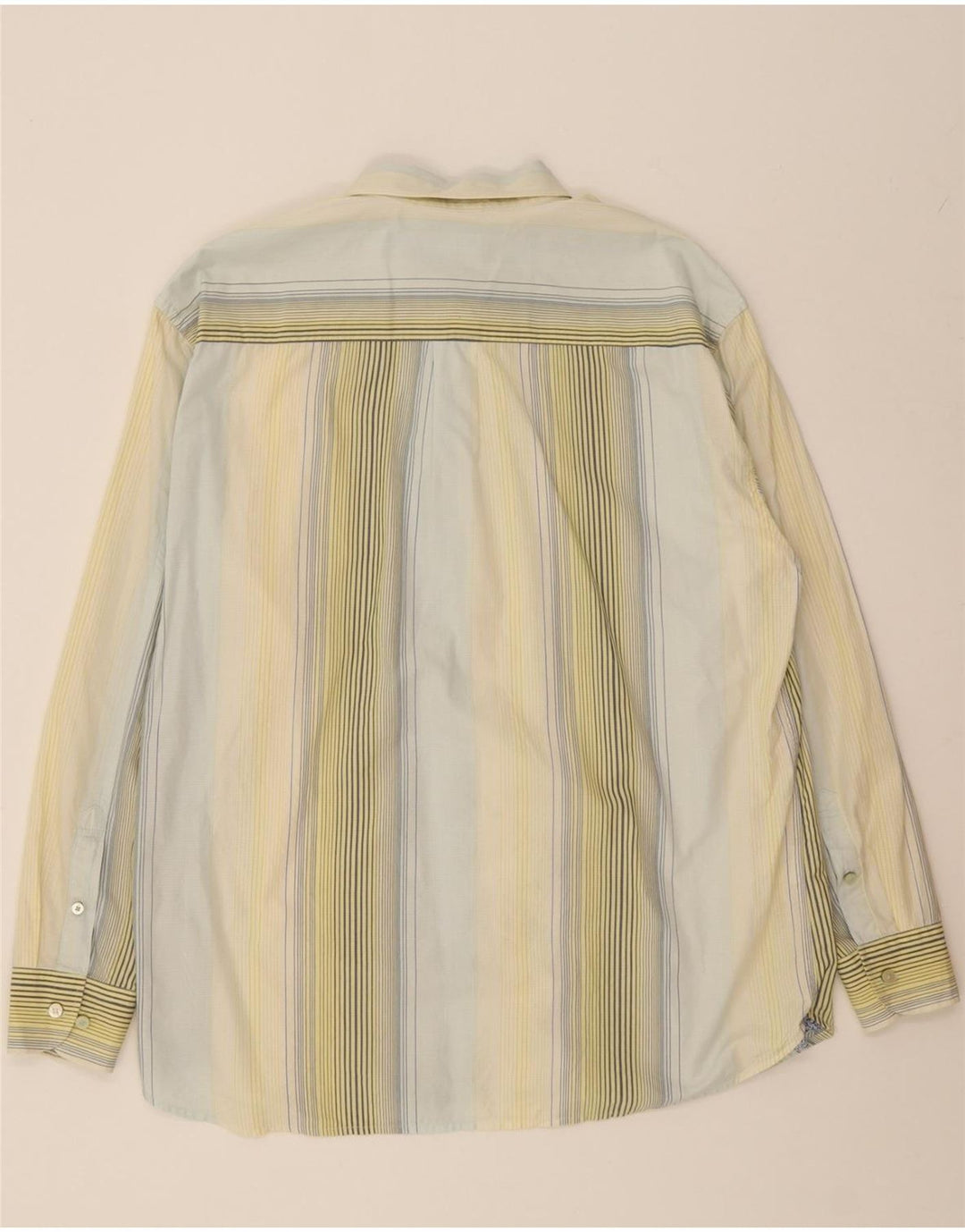 TOMMY HILFIGER Mens Shirt XL Yellow Striped Cotton Vintage Tommy Hilfiger and Second-Hand Tommy Hilfiger from Messina Hembry 