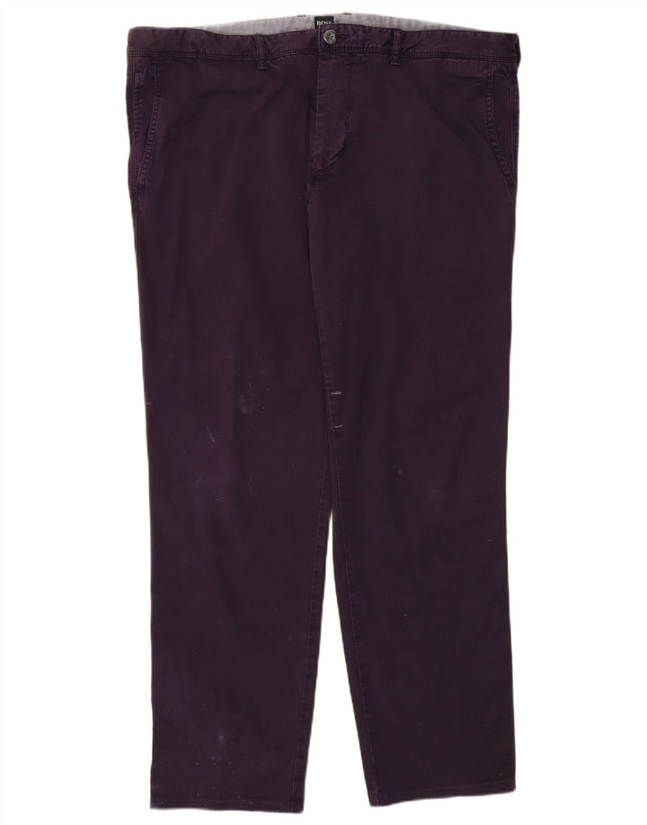 HUGO BOSS Herren-Chinohose mit normaler Passform und gerader Passform, W38, L30, Lila
