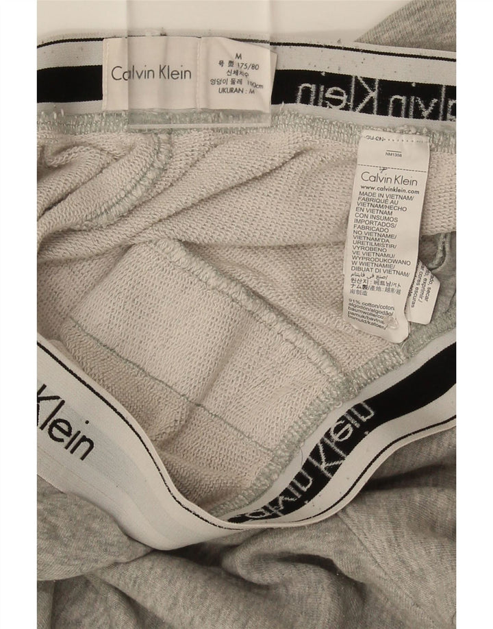 Calvin Klein Herren Graphic Sport Shorts Mittelgraue Colourblock-Baumwolle