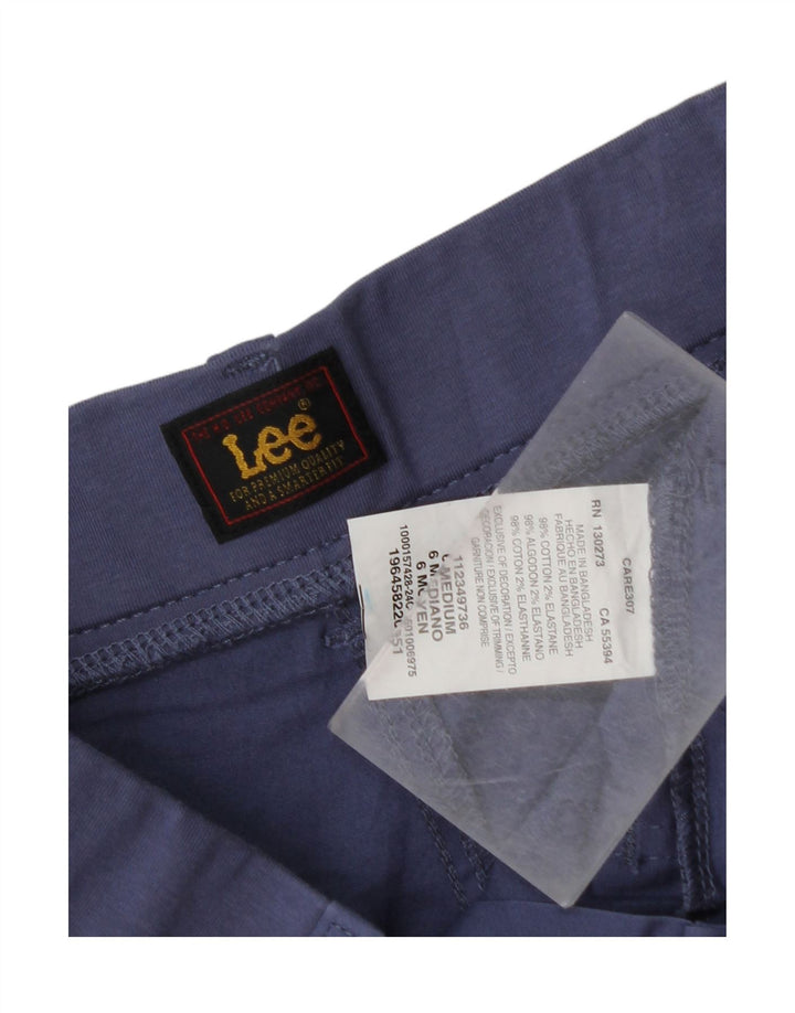 LEE Womens Chino Shorts US 6 Medium W30  Blue