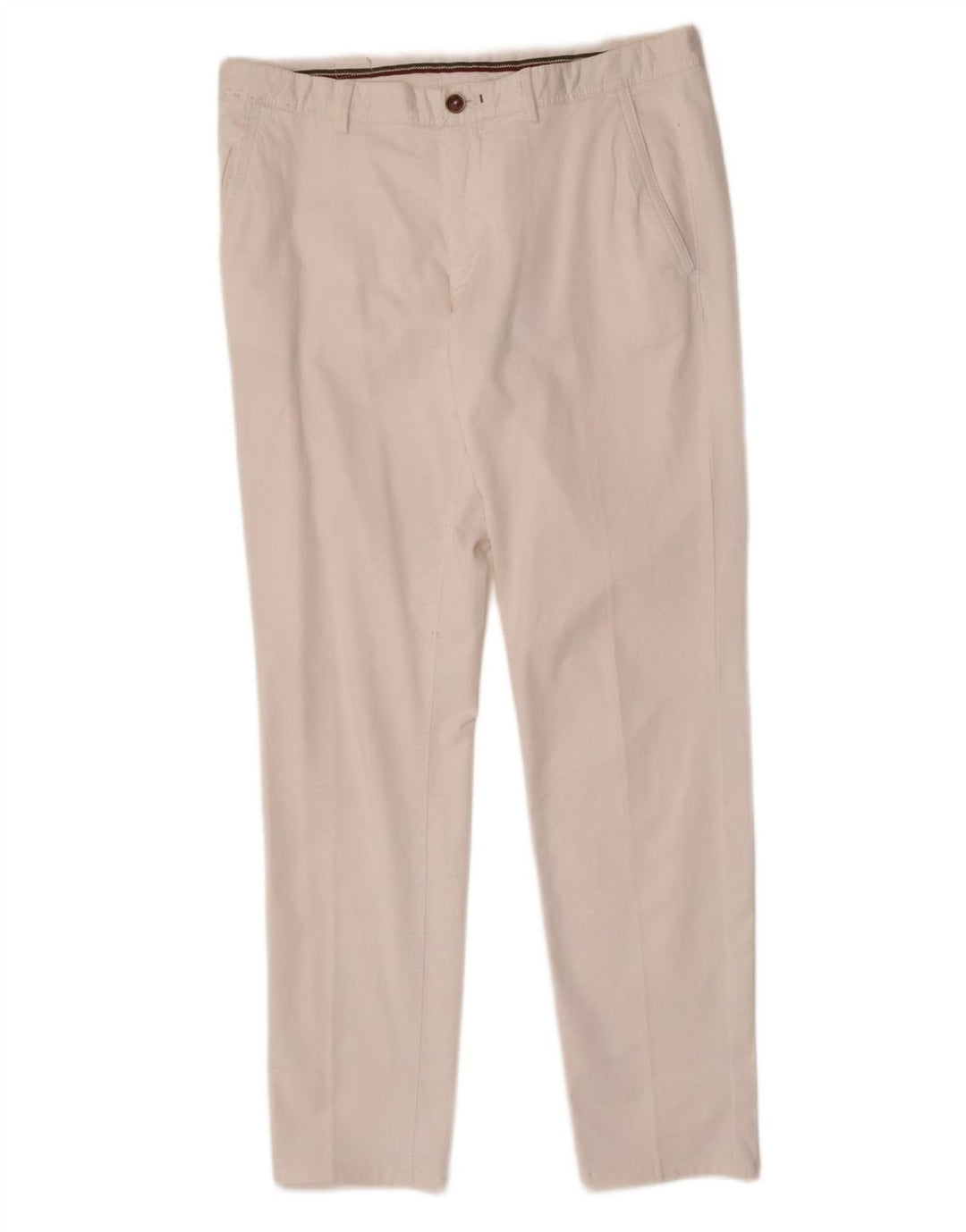 Massimo Dutti Herren Slim Chino Hose EU 42 Large W32 L31 Weiß