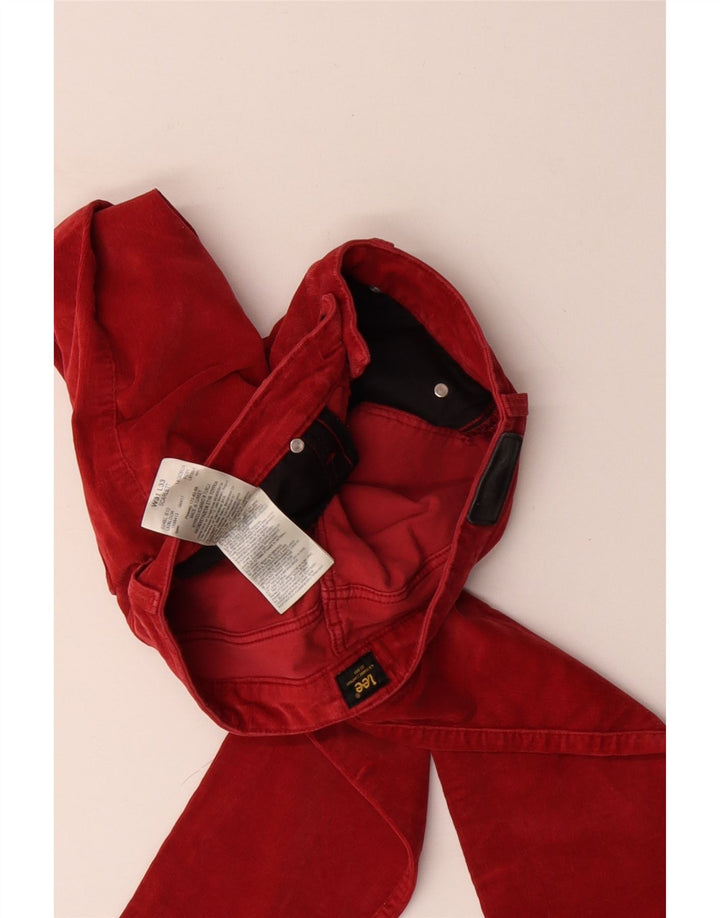 LEE Damen Scarlett Skinny Cordhose W31 L33 Rote Baumwolle