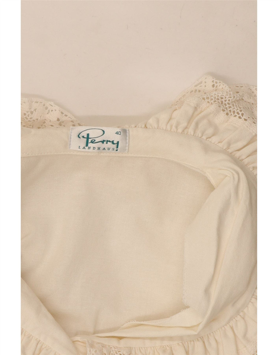 Perry Landhaus übergroße Damen-Hemdbluse, EU 40, mittelweiße Baumwolle