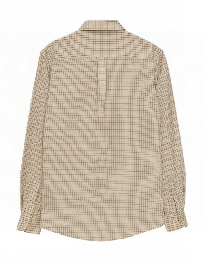 Vintage Herrenhemd Medium Off White Check