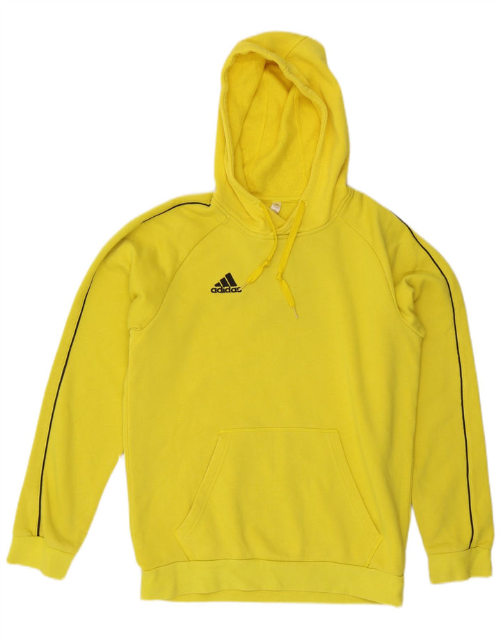ADIDAS Herren Kapuzenpullover mittelgelbe Baumwolle