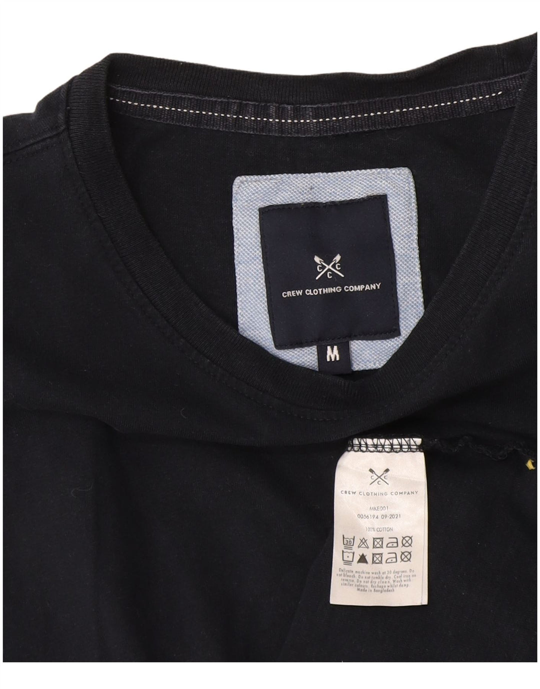 Crew Clothing Herren-T-Shirt-Oberteil, mittelgroß, marineblau, Baumwolle