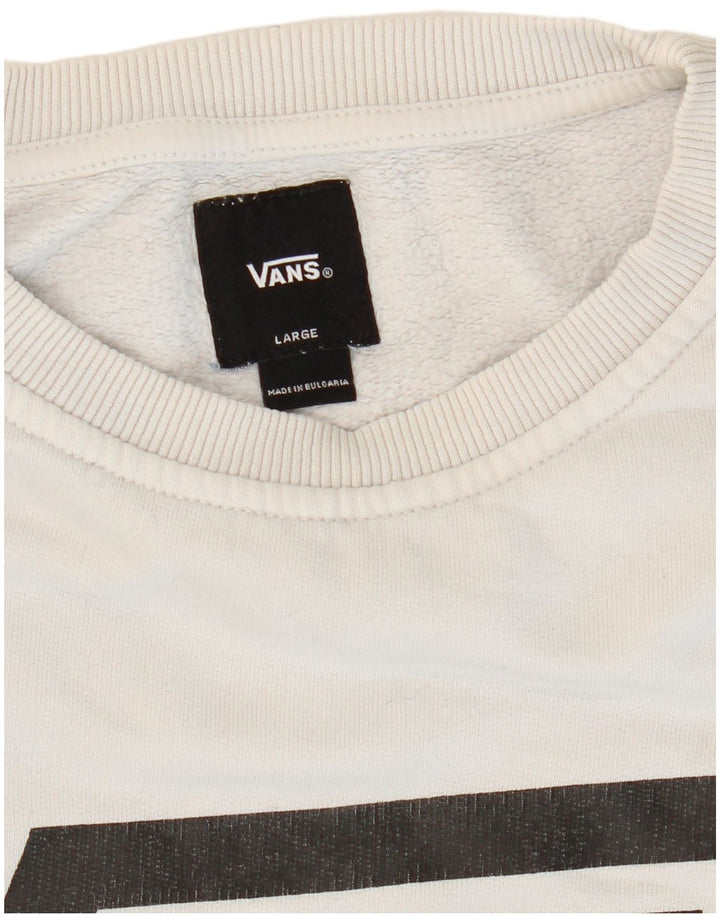 VANS Herren-Sweatshirt mit Grafik, Größe L, Grau