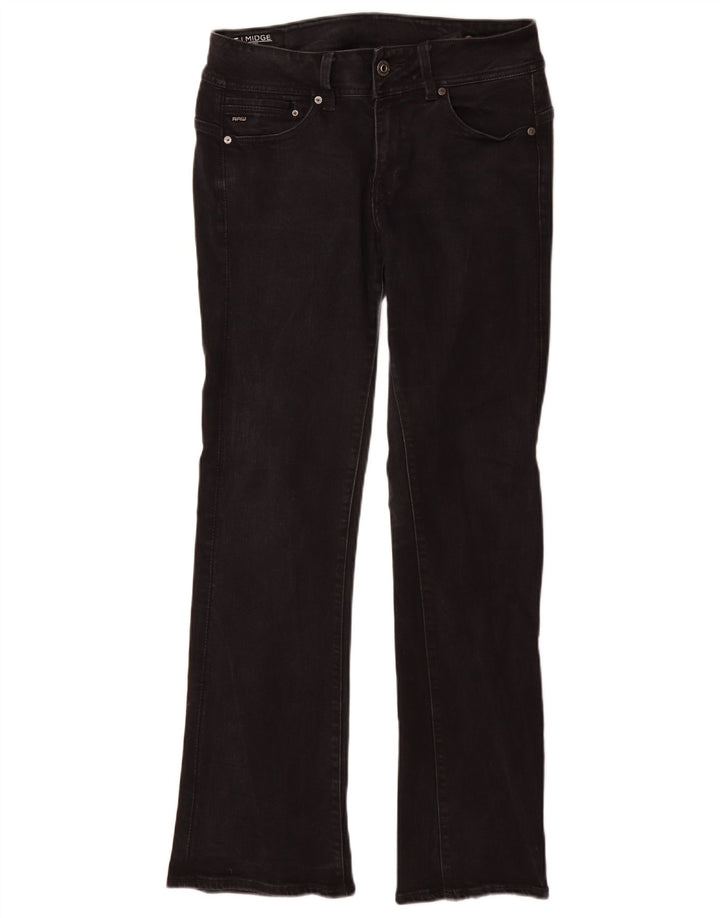 G-Star Damen Midge Bootcut Jeans W31 L32 Schwarze Baumwolle