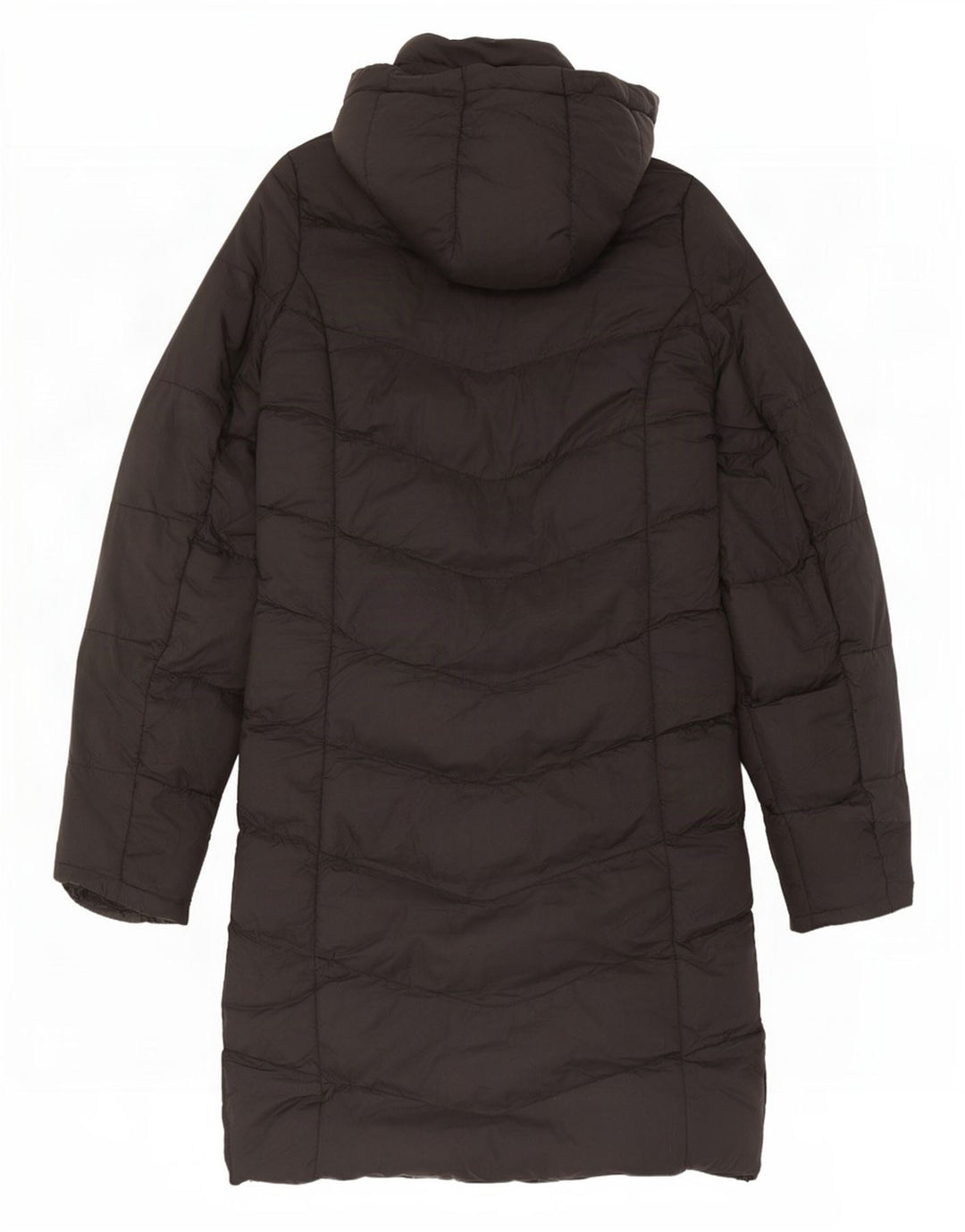 Mountain Warehouse Wattierter Damenmantel mit Kapuze, UK 8, Größe S, Schwarz, Polyester