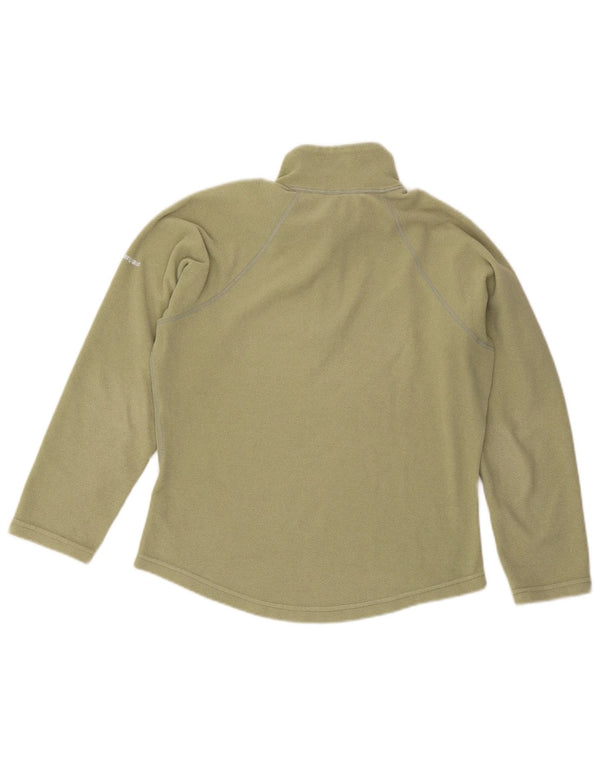 Berghaus Womens Zip Neck Oversized Fleece Jumper UK 10 Small Khaki