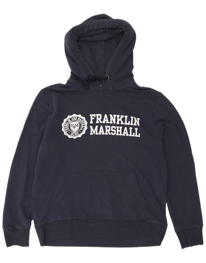 Franklin Marshall Herren-Kapuzenpullover mit Grafik, XL, Marineblau