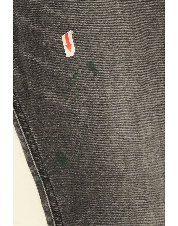 Diesel Damen Tepphar Carrot Slim Jeans W31 L30 Graue Baumwolle