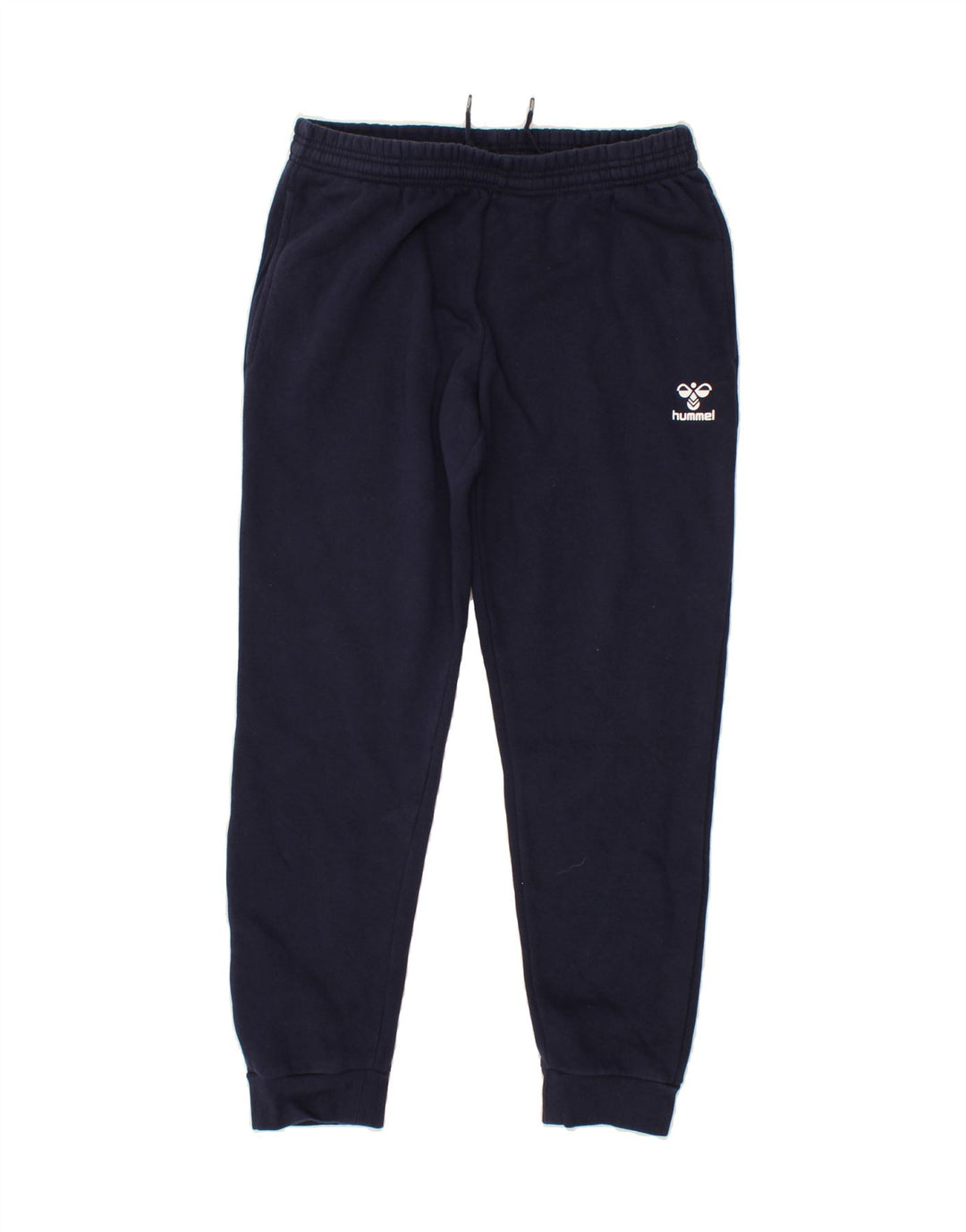 HUMMEL Womens Tracksuit Trousers Joggers Large Navy Blue Cotton Vintage Hummel and Second-Hand Hummel from Messina Hembry 