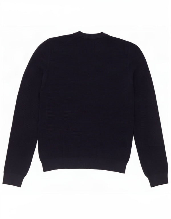 Farah Herren-Pullover mit Rundhalsausschnitt, moderne Passform, XL, marineblau, Baumwolle