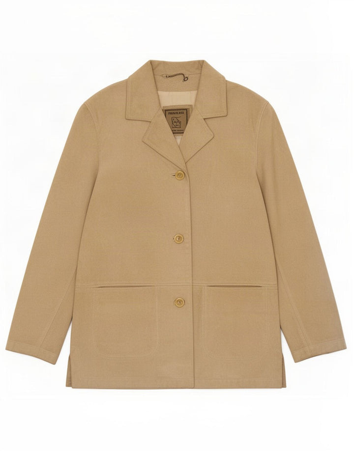 Privilegi Damen Wildlederjacke IT 48 XL Beige Leder