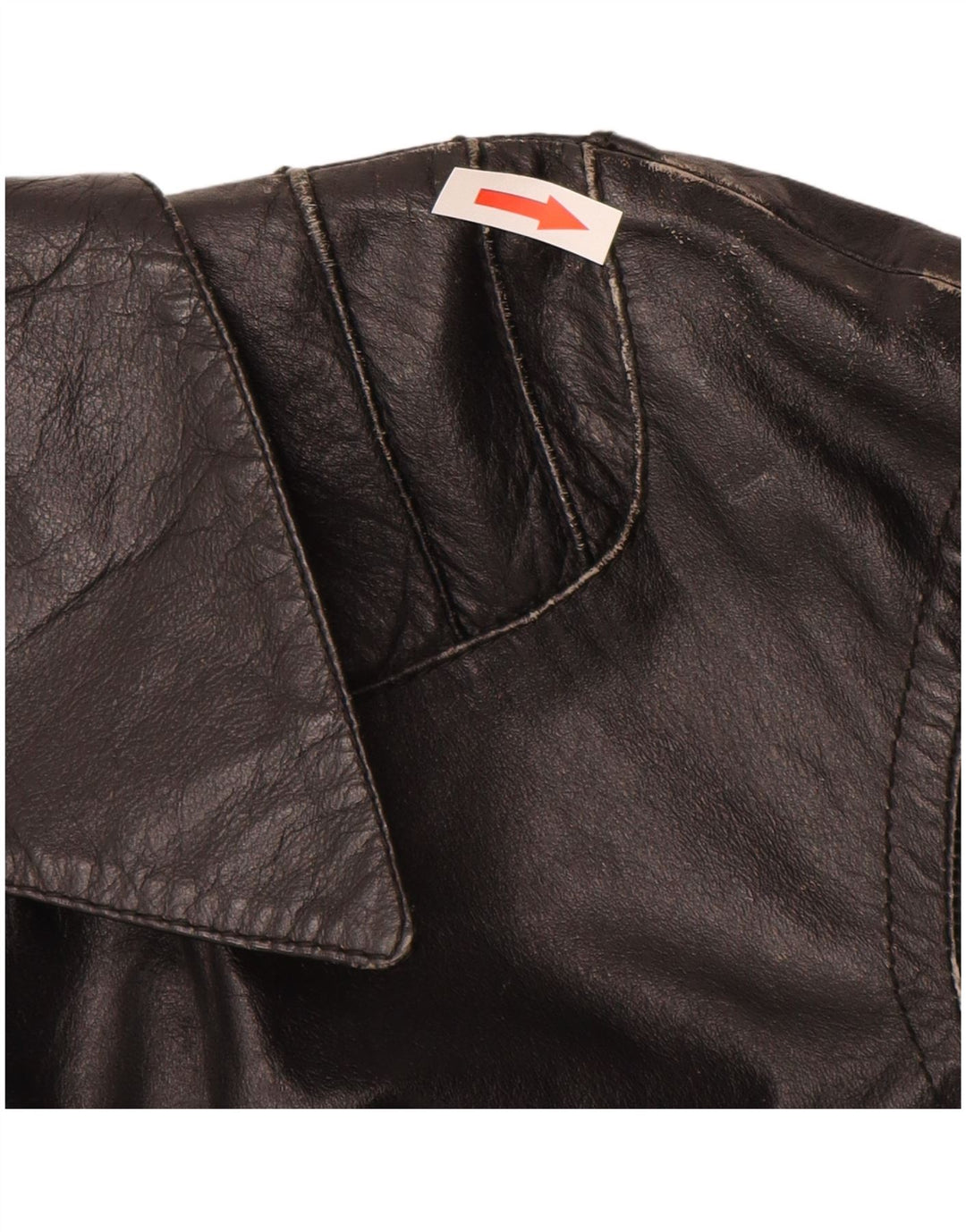 Vintage Mädchen Lederjacke 11-12 Jahre XL Schwarz