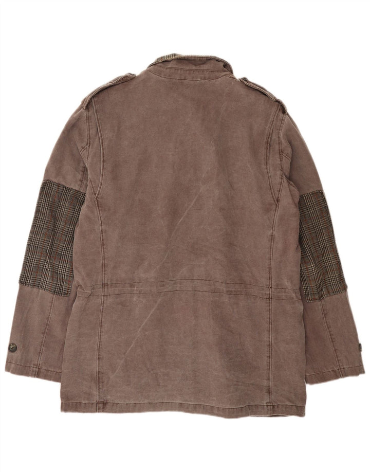 BELFE Herren-Militär-Utility-Jacke IT 42 XL, graue Baumwolle