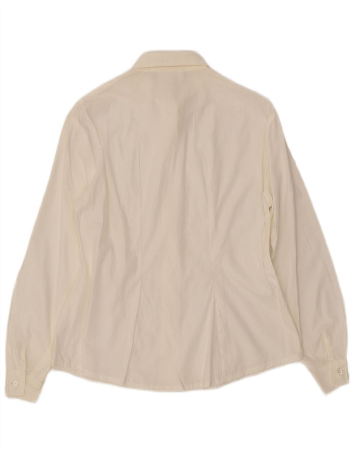 ROCCOBAROCCO Damen Hemd UK 12 Medium Weiß
