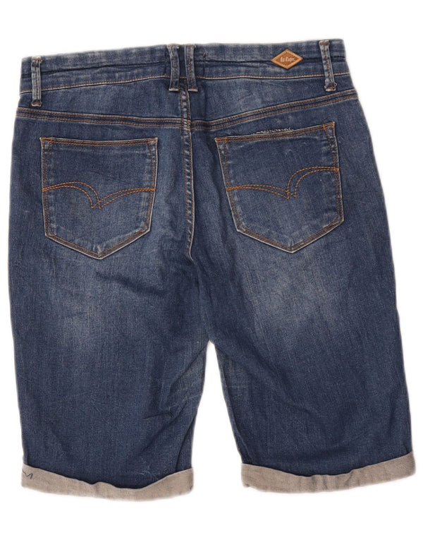 Lee Cooper Damen Jeansshorts US 10 Large W30 Blaue Baumwolle