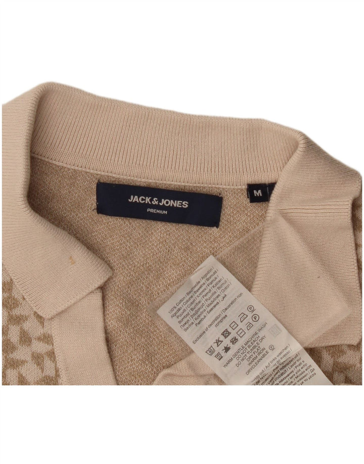 Jack & Jones Herren-Poloshirt aus mittelbeiger, geometrischer Baumwolle