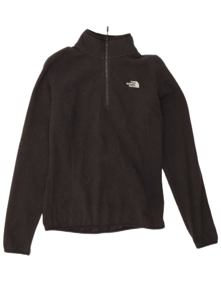 The North Face Damen-Oversize-Fleecepullover mit Reißverschluss am Hals, Gr. 10, Größe S, Schwarz