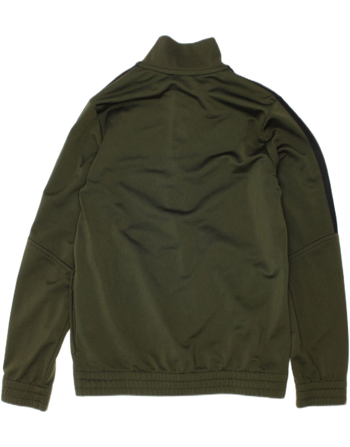 Adidas Jungen Trainingsanzug Top Jacke 9–10 Jahre Khaki Polyester