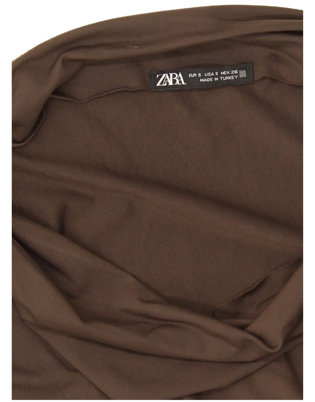 Schulterfreies Top für Damen von Zara, Gr. 8, Braun