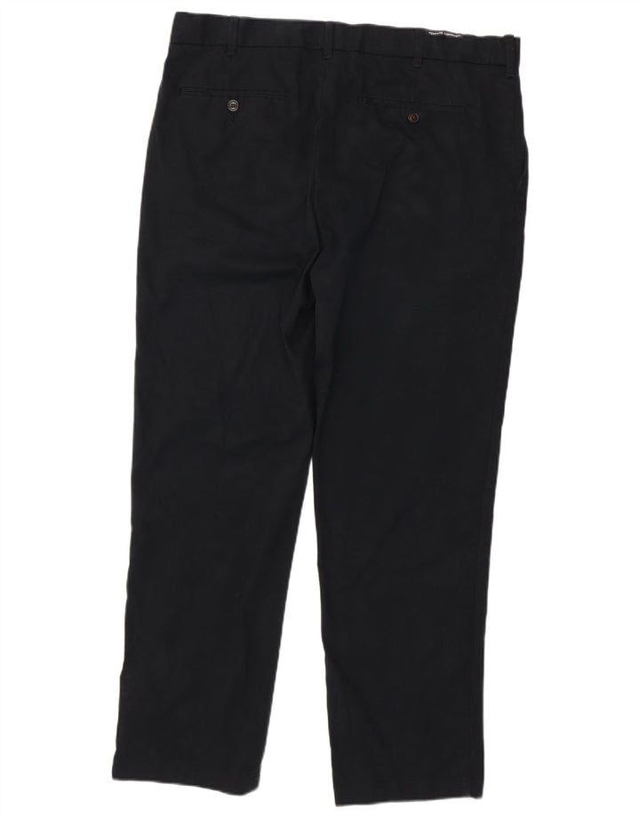MARKS & SPENCER Gerade Chino-Hose für Herren, W38, L31, schwarze Baumwolle