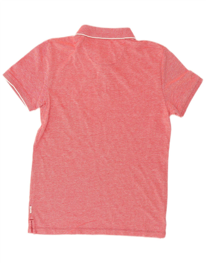 WRANGLER Mens Polo Shirt Small Red Cotton