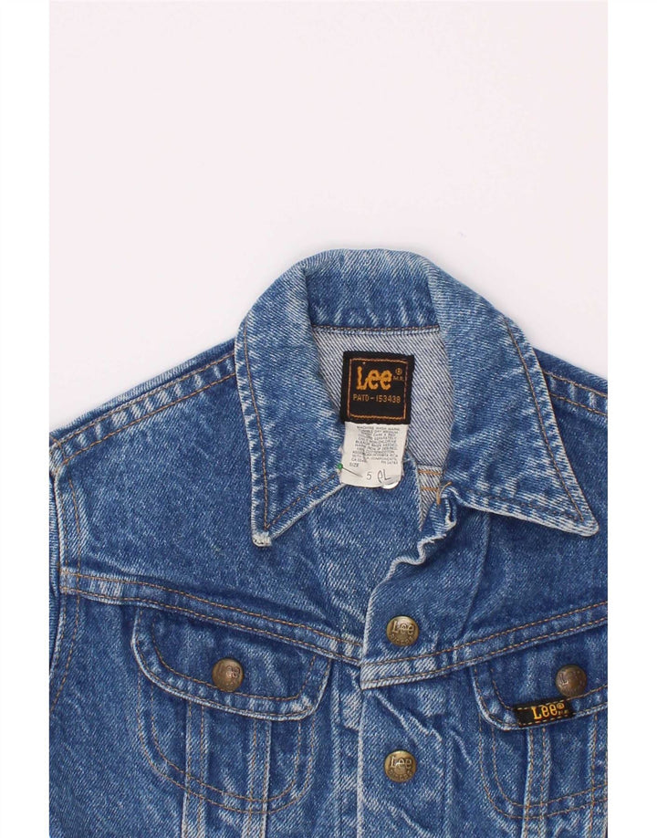 Lee Jeansjacke für Mädchen, 4–5 Jahre, groß, blaue Baumwolle