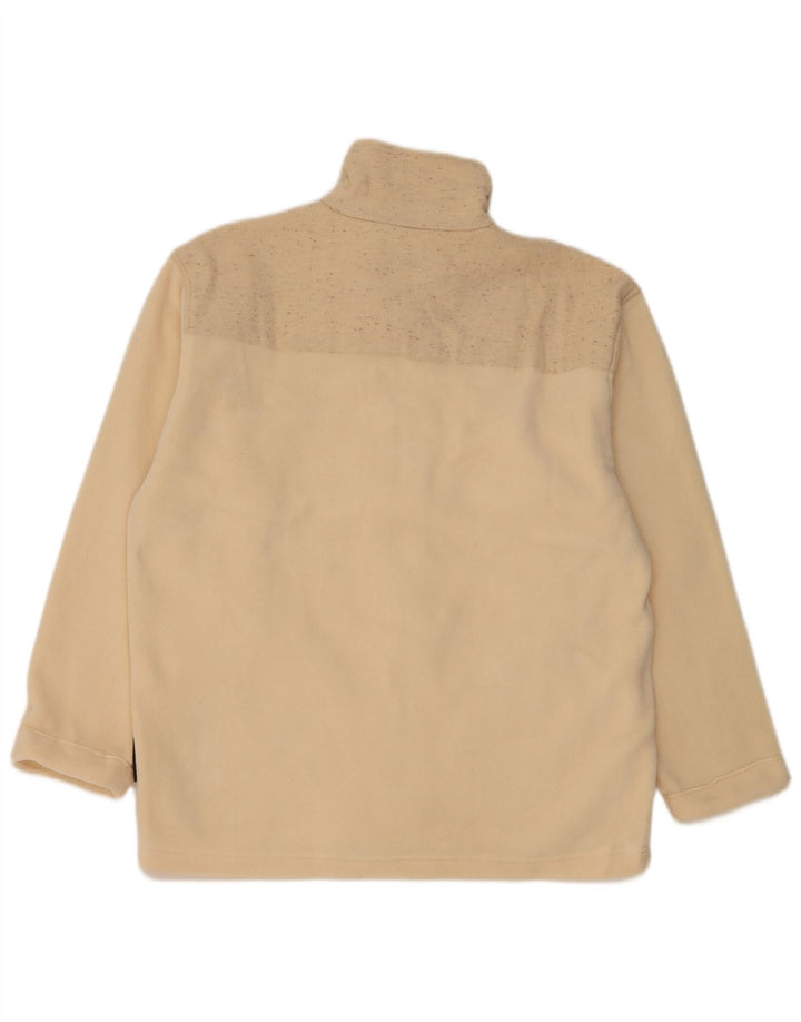 Silvy Damen Fleecejacke UK 16 Large Beige Floral Polyester