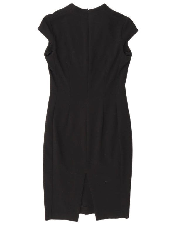 Next Damen Etuikleid UK 8 Small Schwarz Polyester