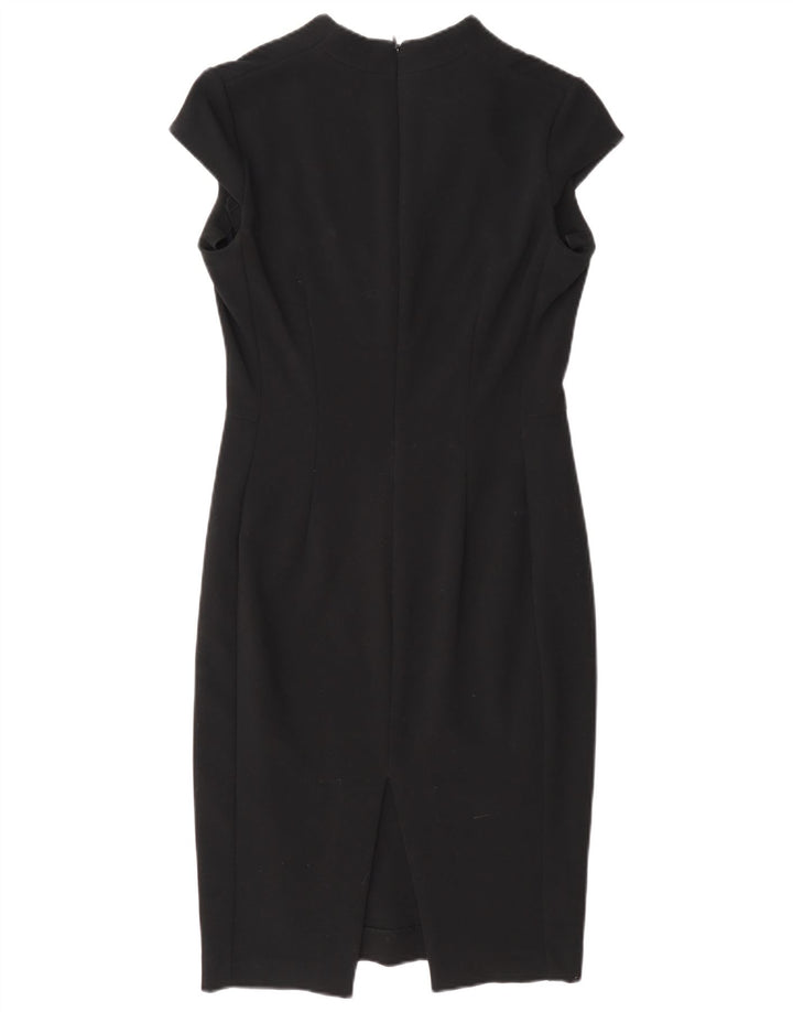 Next Damen Etuikleid UK 8 Small Schwarz Polyester