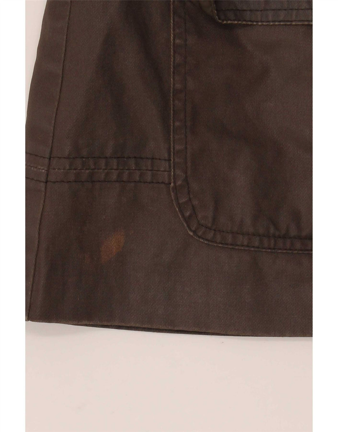 Miss Selfridge Damen-Kapuzen-Übergröße, gewachste Jacke, Gr. 10, klein, braun kariert
