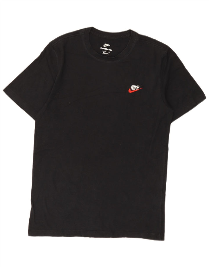 Nike Herren T-Shirt Top Small Schwarz Baumwolle