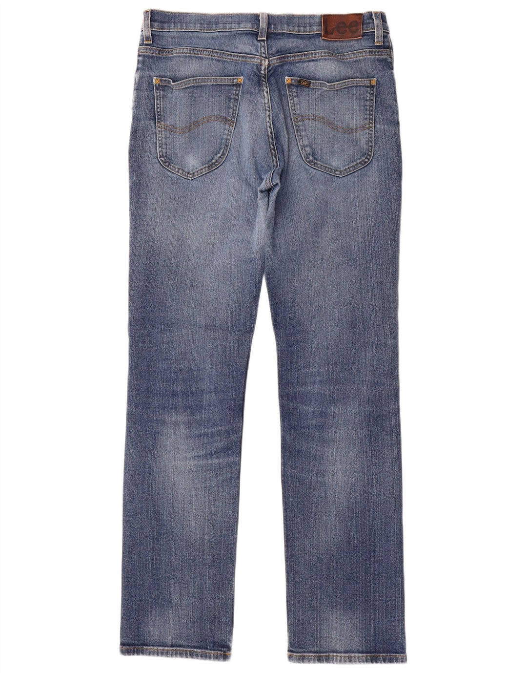 Lee Herren Brooklyn Straight Jeans W34 L34 Blaue Baumwolle