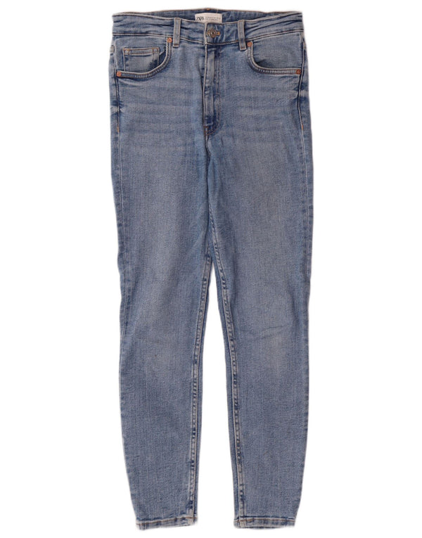 Zara Damen High Waist Skinny Jeans EU 38 Small W28 L27 Blue Classic