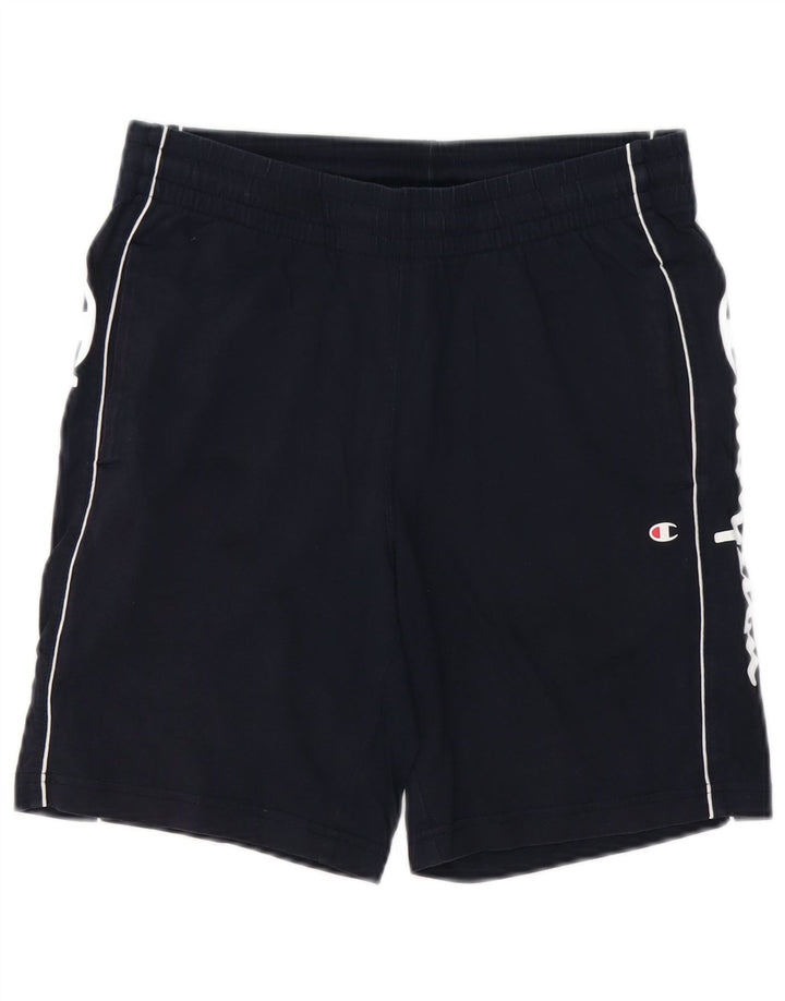 CHAMPION Herren-Sportshorts mit Grafik, Größe S, Marineblau