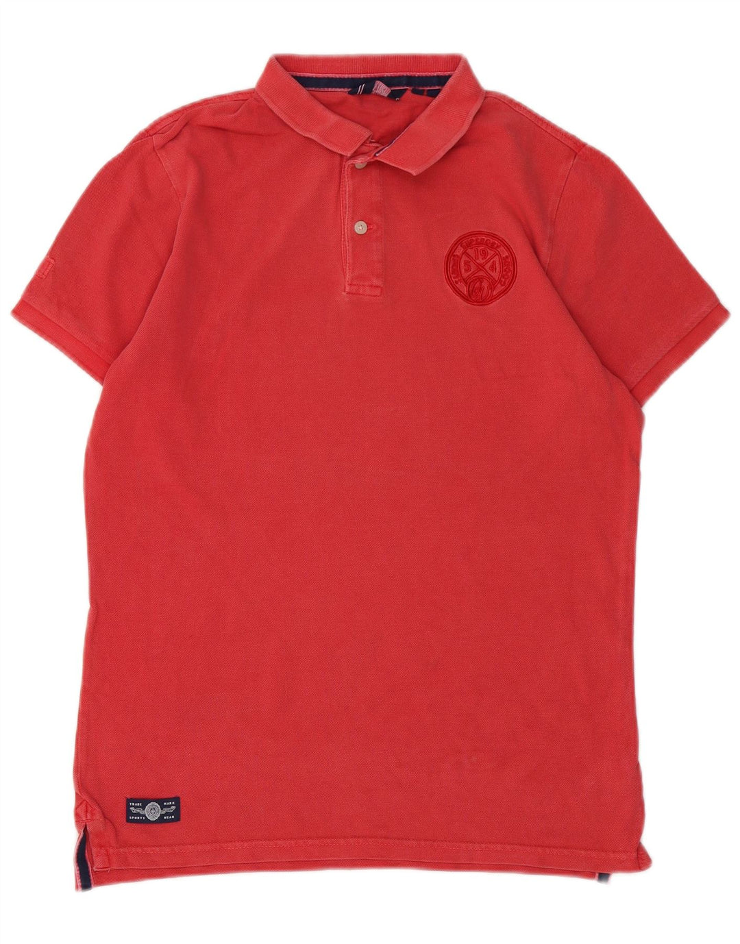 Superdry Herren-Poloshirt aus mittelroter Baumwolle