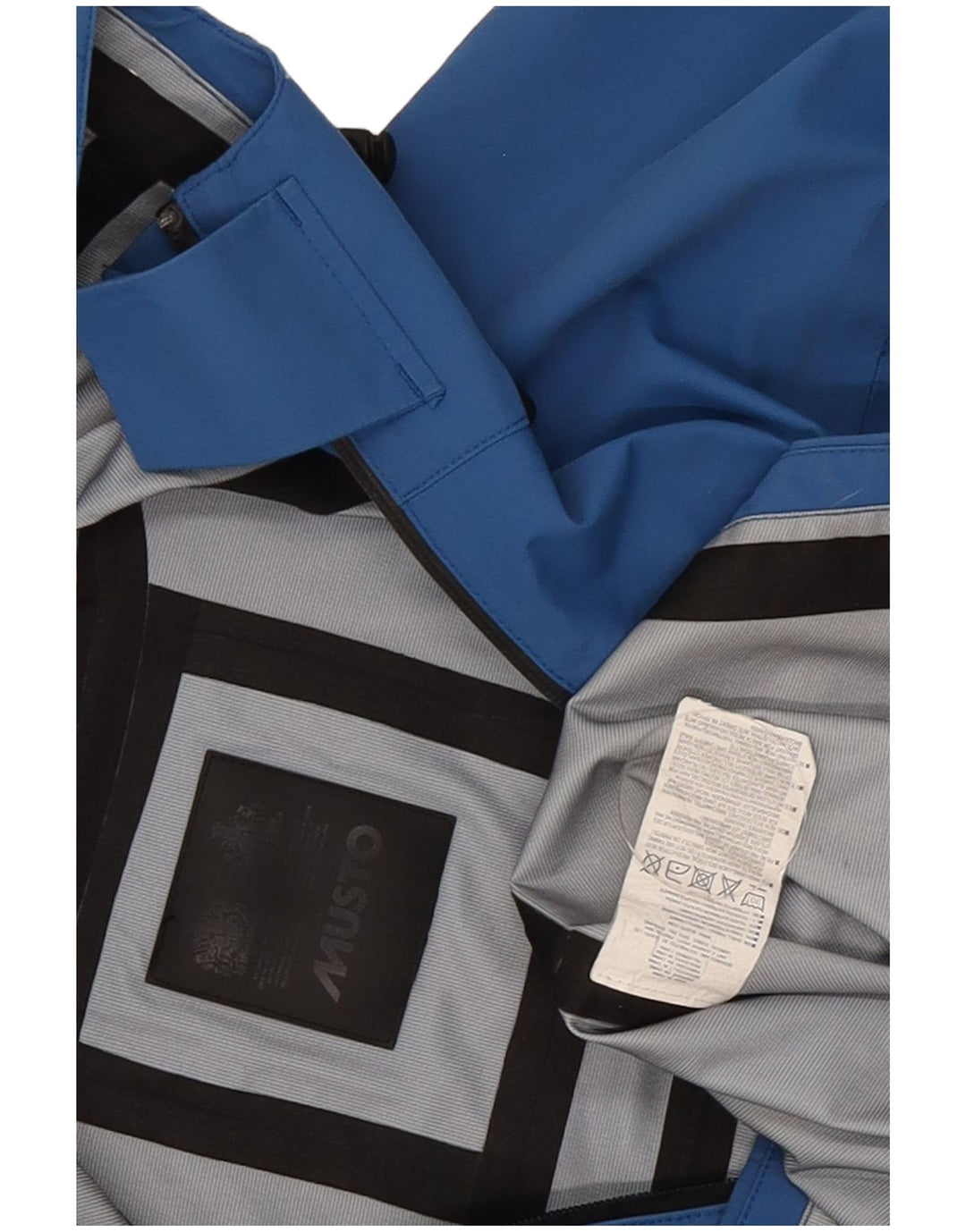Musto Herren-Regenjacke mit Kapuze, UK 38, mittelblau, Polyamid