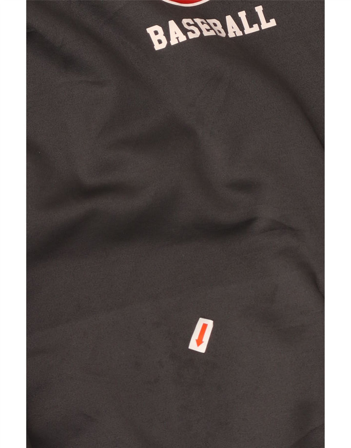 NIKE Herren-Kapuzenpullover mit Baseball-Grafik, groß, aus grauem Polyester