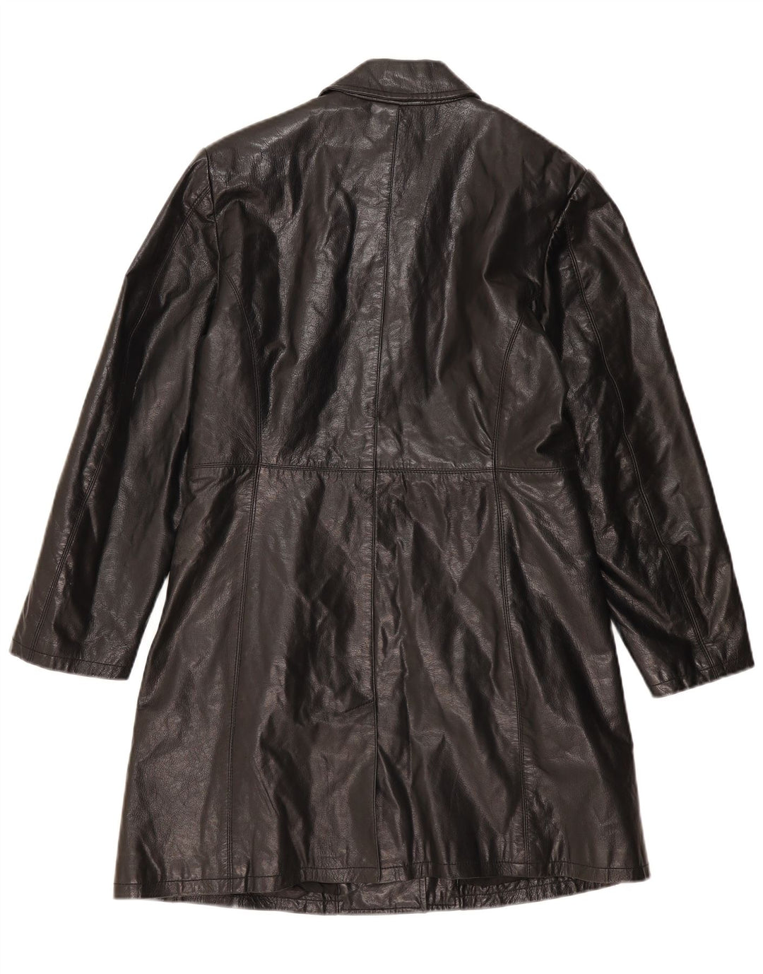 Conbipel Damen Ledermantel IT 44 Mittelschwarzes Leder