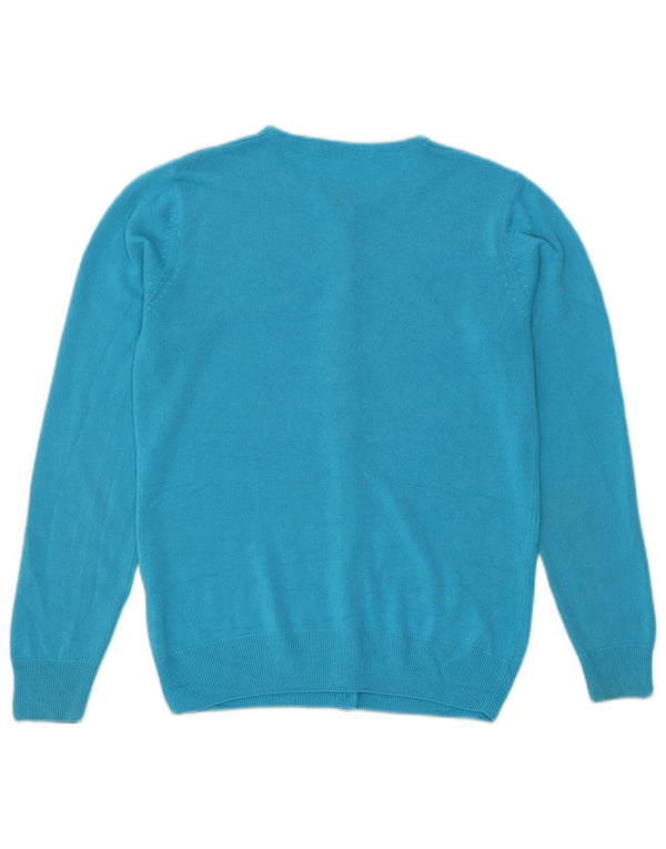Marks & Spencer Damen-Strickjacke, Größe S, Türkis, Acryl