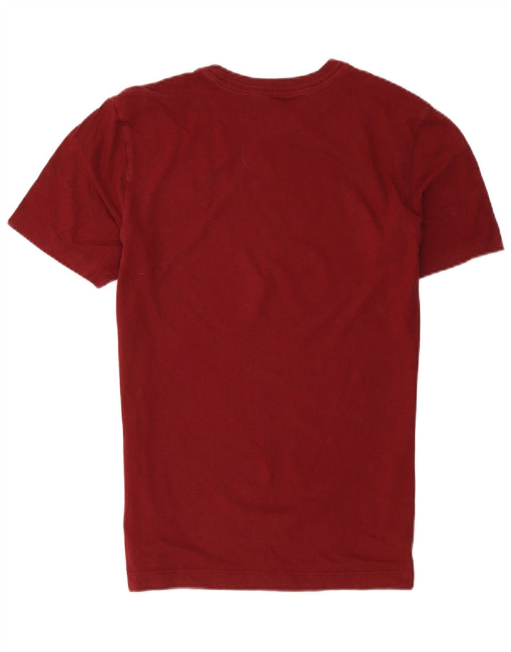Nike Herren T-Shirt Top aus mittelroter Baumwolle