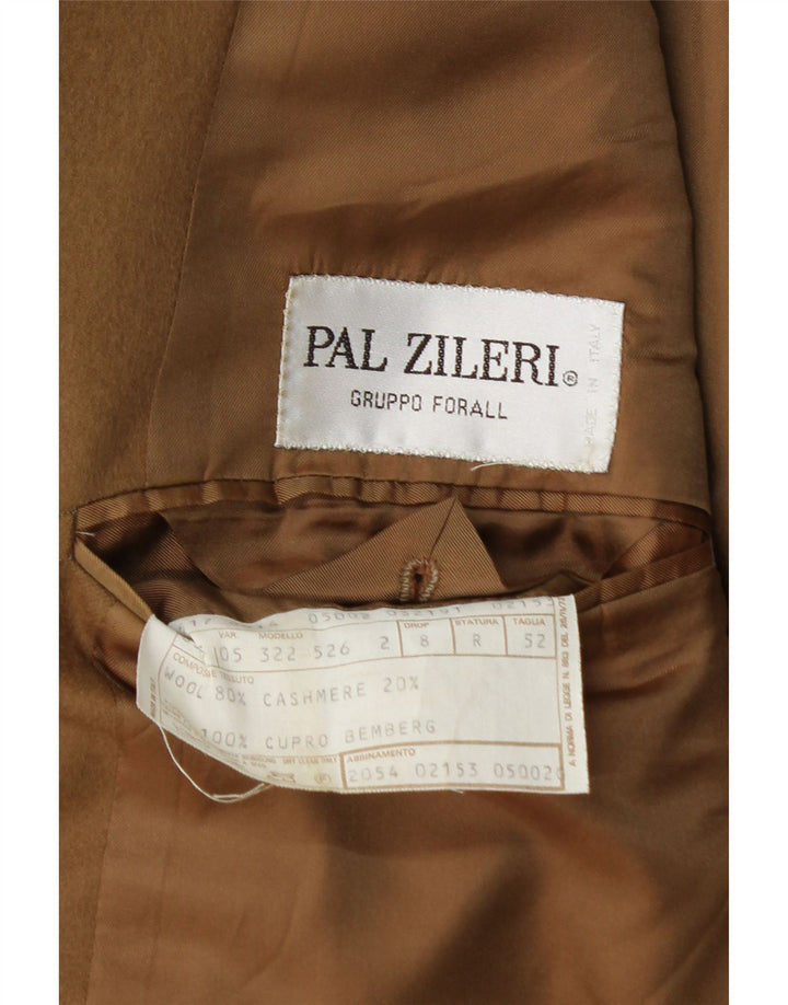 Pal Zileri Herren 2-Knopf-Blazerjacke IT 52 XL Beige Wolle